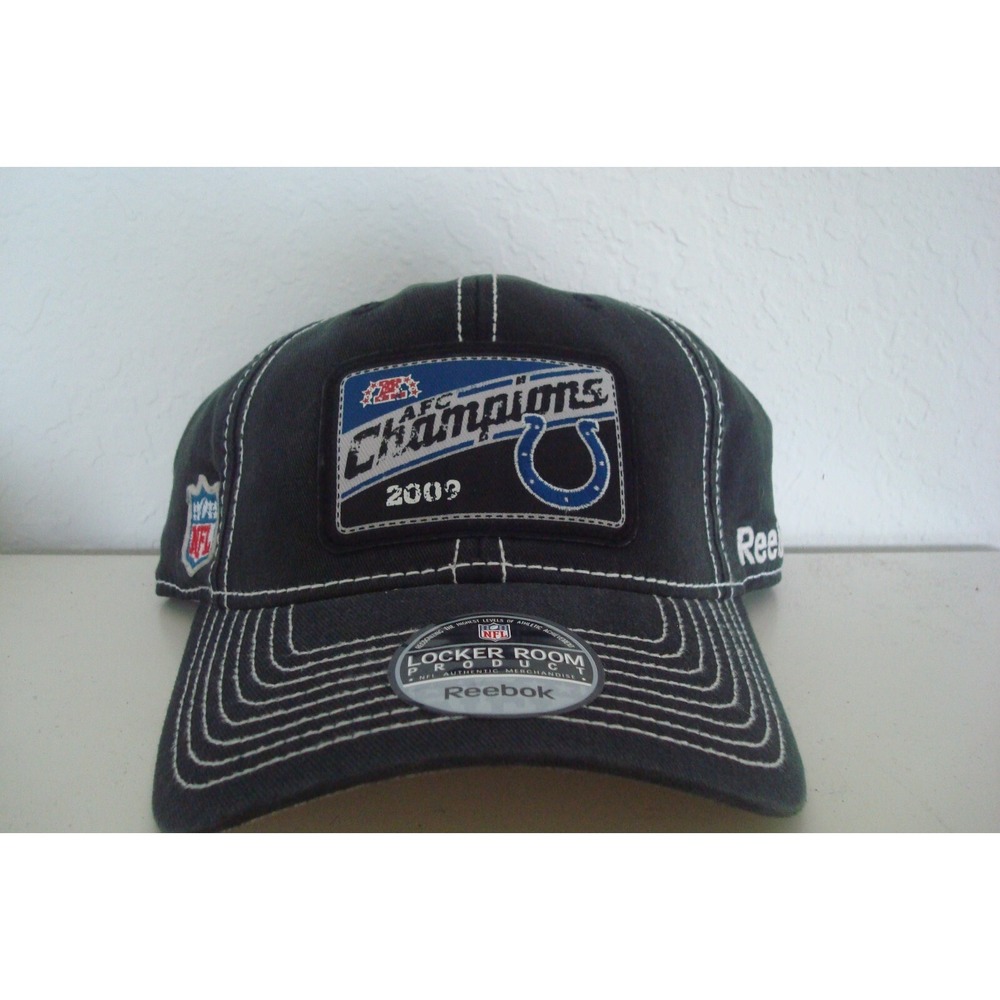 INDIANAOLIS COLTS REEBOK FITTED SZ OSFM DEADSTOCK BEACH GOLF HAT CAP VINTAGE A2